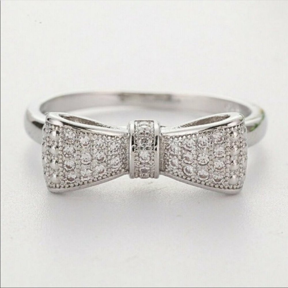 NEW 925 STERLING SILVER DIAMOND Ring - Picture 4 of 4